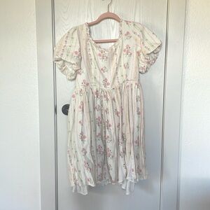Ivy city co pink floral dress